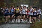 17 November 2007; The start of the Mens IUAA Road Relays. IUAA Road Relays, NUI College, Maynooth, Co. Kildare. Picture credit; Tomas Greally / SPORTSFILE