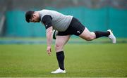 10 February 2015; Ireland's Cian Healy in action during squad training. Carton House, Maynooth, Co. Kildare. Picture credit: Brendan Moran / SPORTSFILE