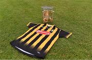 10 February 2015; A general view of the new Kilkenny jersey and the Liam MacCarthy Cup. 2015 Glanbia Kilkenny sponsorship launch. Nowlan Park, Kilkenny. Picture credit: Matt Browne / SPORTSFILE