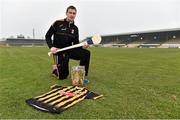 10 February 2015; Kilkenny team captain Joey Holden with the new Kilkenny shirt and the Liam MacCarthy Cup during the 2015 Glanbia Kilkenny sponsorship launch. Nowlan Park, Kilkenny. Picture credit: Matt Browne / SPORTSFILE