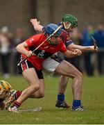 10 February 2015; Shane O'Donnell, UCC, in action against David McInerney, UL. Independent.ie Fitzgibbon Cup, Group B, Round 3, UCC v UL, Mardyke, Cork. Picture credit: Barry Cregg / SPORTSFILE
