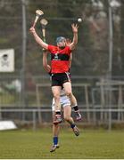 10 February 2015; Conor Lehane, UCC, in action against Brian Stapleton, UL. Independent.ie Fitzgibbon Cup, Group B, Round 3, UCC v UL, Mardyke, Cork. Picture credit: Barry Cregg / SPORTSFILE