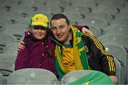 7 February 2015; Donegal supporter John McMenamin and his daughter Kearra before the game. Allianz Football League, Division 1, Round 1, Dublin v Donegal. Croke Park, Dublin. Picture credit: Ray McManus / SPORTSFILE