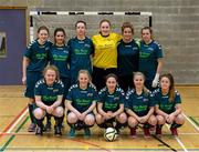 10 February 2015; The Maynooth University team. Women's Soccer Colleges Association of Ireland,  National Futsal Finals, Institute of Technology, Sligo. Picture credit: Oliver McVeigh / SPORTSFILE