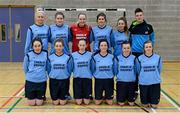 10 February 2015; The Athlone IT University team. Women's Soccer Colleges Association of Ireland,  National Futsal Finals, Institute of Technology, Sligo. Picture credit: Oliver McVeigh / SPORTSFILE