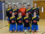 10 February 2015; Dublin City University team. Women's Soccer Colleges Association of Ireland,  National Futsal Finals, Institute of Technology, Sligo. Picture credit: Oliver McVeigh / SPORTSFILE