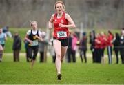 11 February 2015; Emma O'Brien, East Dominican College, Wicklow, on her way to winning the Intermediate Girl's race at the GloHealth Leinster Schools’ Cross Country Championships. Santry Demesne, Santry, Co. Dublin. Picture credit: Barry Cregg / SPORTSFILE