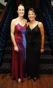 17 November 2007; Sarah Brennan, left, and Ann Marie Cox, from Leitrim, at the 2007 O'Neills/TG4 Ladies Gaelic Football All-Star Awards. Citywest Hotel, Conference, Leisure & Golf Resort, Saggart, Co. Dublin. Picture credit: Brendan Moran / SPORTSFILE  *** Local Caption ***