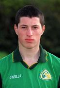 11 March 2000; Aidan O'Loughlin during an Ireland Under-17 International Rules Football Squad Portrait session. Photo by Ray McManus/Sportsfile