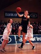 8 February 2000; Aine O'Dwyer of Scoil Ruain Killenaule in action against Neasa Cunniffe of Loreto Foxrock during the Bank of Ireland Schools Cup Girls' B Final match between Scoil Ruain Killenaule and Loreto Foxrock at National Basketball Arena in Tallaght, Dublin. Photo by Brendan Moran/Sportsfile