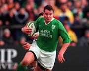 4 March 2000; Anthony Foley of Ireland during the Lloyds TSB 6 Nations match between Ireland and Italy at Lansdowne Road in Dublin. Photo by Matt Browne/Sportsfile