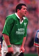 4 March 2000; Anthony Foley of Ireland during the Lloyds TSB 6 Nations match between Ireland and Italy at Lansdowne Road in Dublin. Photo by Brendan Moran/Sportsfile