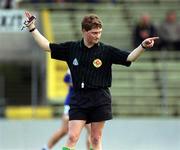 12 March 2000; Referee Barry Kelly during the Church & General National Hurling League match between Cork and Laois at Pairc Ui Chaoimh in Cork. Photo by Brendan Moran/Sportsfile