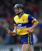 2 April 2000; Brian Forde of Clare during the Church & General National Hurling League Division 1A Round 5 match between Offaly and Clare at St Brendan's Park in Birr, Offaly. Photo by Damien Eagers/Sportsfile