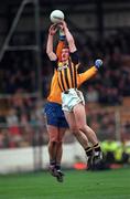 17 March 2000; John McEntee of Crossmaglen Rangers in action against Kieran McGeeney of Na Fianna during the AIB All-Ireland Senior Club Football Championship Final match between Crossmaglen Rangers and Na Fianna at Croke Park in Dublin. Photo by Damien Eagers/Sportsfile