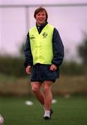 25 April 2000; David Connolly during a Republic of Ireland training session at AUL Complex in Clonshaugh, Dublin. Photo by Damien Eagers/Sportsfile