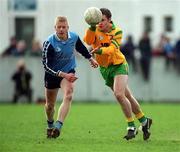 5 March 2000; Eamon Reddin of Donegal in action against Declan Darcy of Dublin during the Allianz National Football League Division 1A Round 5 match between Dublin and Donegal at Parnell Park in Dublin. Photo by Ray McManus/Sportsfile