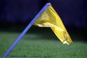 9 April 2000; A yellow flag is seen during the Church & General National Football League Division 1A match between Dublin and Cork at Parnell Park in Dublin. Photo by Aoife Rice/Sportsfile
