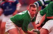 4 March 2000; Peter Stringer of Ireland during the Lloyds TSB 6 Nations match between Ireland and Italy at Lansdowne Road in Dublin. Photo by Matt Browne/Sportsfile