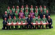31 August 1996; The Republic of Ireland squad during a portrait session in Eschen in Liechtenstein. Photo by Ray McManus/Sportsfile