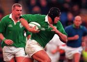 6 March 1999; Jeremy Davidson of Ireland during the Five Nations Rugby Championship match between Ireland and England at Lansdowne Road in Dublin. Photo by Brendan Moran/Sportsfile