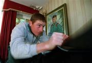 29 March 2000; Jockey Johnny Murtagh pictured at his home at the Curragh in Newbridge, Kildare. Photo by Brendan Moran/Sportsfile