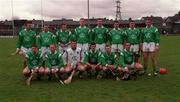 16 April 2000; The Limerick panel prior to the Church & General National Hurling League Division 1A Round 7 match between Limerick and Galway at the Gaelic Grounds in Limerick. Photo by Brendan Moran/Sportsfile