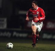 4 April 2000; Mark Hutchison of Shelbourne during the Eircom League Premier Division match between Shelbourne and Drogheda United at Tolka Park in Dublin. Photo by Brendan Moran/Sportsfile