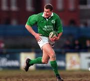 3 March 2000; Matt Mostyn of Ireland during the Six Nations A Rugby Championship match between Ireland and Italy and Donnybrook Stadium in Dublin. Photo by Matt Browne/Sportsfile