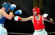 28 January 2000; Michael Roche, right, in action against Adrian Patterson during the IABA Irish National Boxing Championships at the National Boxing Stadium in Dublin. Photo by Ray Lohan/Sportsfile