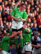 4 March 2000; Mick Galwey of Ireland during the Lloyds TSB 6 Nations match between Ireland and Italy at Lansdowne Road in Dublin. Photo by Brendan Moran/Sportsfile