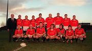8 January 2000; The Munster team prior to Heineken Cup Pool 4 Round 5 match between Muntser and Saracens at Thomond Park in Limerick. Photo by Ray Lohan/Sportsfile