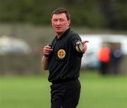 9 April 2000; Referee Pat Fox during the Church & General National Football League Division 2B Round 7 match between Wexford and Cavan at O'Kennedy Park in New Ross, Wexford. Photo by Matt Browne/Sportsfile