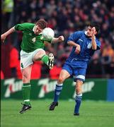 26 April 2000; Richard Dunne of Republic of Ireland during the International Friendly match between Republic of Ireland and Greece at Lansdowne Road in Dublin. Photo by David Maher/Sportsfile