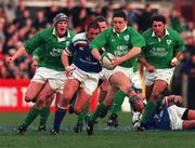 4 March 2000; Rob Henderson of Ireland during the Lloyds TSB 6 Nations match between Ireland and Italy at Lansdowne Road in Dublin. Photo by Matt Browne/Sportsfile