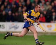 2 April 2000; Ronan O'Hara of Clare during the Church & General National Hurling League Division 1A Round 5 match between Offaly and Clare at St Brendan's Park in Birr, Offaly. Photo by Aoife Rice/Sportsfile