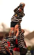 22 April 2000; Rory Rogers of Blackrock wins a line-out during the AIB All-Ireland League Division 2 match between Blackrock College and UCC at Stradbrook Road in Dublin. Photo by Matt Browne/Sportsfile