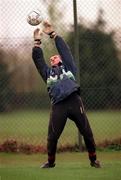25 April 2000; Shay Given during a Republic of Ireland training session at AUL Complex in Clonshaugh, Dublin. Photo by Damien Eagers/Sportsfile