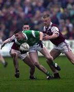 26 April 2000; Stephen Lucey of Limerick in action against John Brennan of Westmeath during the All-Ireland Under 21 Football Championship Semi-Final match between Limerick and Westmeath at O'Moore Park in Portlaoise, Laois. Photo by Damien Eagers/Sportsfile