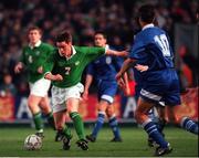 26 April 2000; Steve Finnan of Republic of Ireland during the International Friendly match between Republic of Ireland and Greece at Lansdowne Road in Dublin. Photo by David Maher/Sportsfile