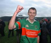 18 November 2007; Tom King, Loughmore-Castleiney, Tipperary, celebrates after the match. AIB Munster Senior Hurling Club Championship Semi-Final, Adare, Limerick, v Loughmore-Castleiney, Tipperary, Gaelic Grounds, Limerick. Picture credit; Stephen McCarthy / SPORTSFILE