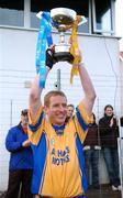 18 November 2007; Ollie Canning, Portumna, Galway, lifts the cup. AIB Connacht Senior Hurling Championship Final, James Stephens, Mayo, v Portumna, Galway, Athleague, Roscommon. Picture credit; Brian Lawless / SPORTSFILE