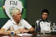 19 November 2007; Republic of Ireland U21 manager Don Given and Alan Sheehan during a press conference ahead of UEFA U21 Championship qualifying match with Bulgaria. Republic of Ireland U21 Press Conference. Dublin Airport Hotel, Dublin. Picture credit: Caroline Quinn / SPORTSFILE
