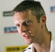 19 November 2007; Northern Ireland's Stephen Craigan, at a press conference ahead of their 2008 European Championship Qualifier with Spain. Northern Ireland Press Conference, Riu Palace Hotel, Gran Canaria, Spain. Picture credit: Oliver McVeigh / SPORTSFILE