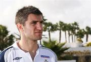 19 November 2007; Northern Ireland's Aaron Hughes after a press conference ahead of their 2008 European Championship Qualifier with Spain. Northern Ireland Press Conference, Riu Palace Hotel, Gran Canaria, Spain. Picture credit: Oliver McVeigh / SPORTSFILE