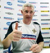 20 November 2007; Northern Ireland manager Nigel Worthington at a press conference ahead of their 2008 European Championship Qualifier with Spain. Northern Ireland Press Conference, Riu Palace Hotel, Gran Canaria, Spain. Picture credit: Oliver McVeigh / SPORTSFILE