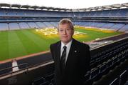 22 November 2007; Paraic Duffy relaxes in Croke Park after it was announced that he will succeed Liam Mulvihill as Director General (Ard Stiúrthóir) of the Association. Croke Park, Dublin. Picture credit; Ray McManus / SPORTSFILE