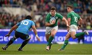 7 February 2015; Robbie Henshaw, Ireland, in action against Kelly Haimona, Italy. RBS Six Nations Rugby Championship, Italy v Ireland. Stadio Olimpico, Rome, Italy. Picture credit: Brendan Moran / SPORTSFILE