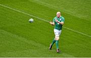 13 February 2015; Ireland's Paul O'Connell in action during the captain's run. Aviva Stadium, Lansdowne Road, Dublin. Picture credit: Matt Browne / SPORTSFILE