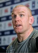 13 February 2015; Ireland captain Paul O'Connell during a press conference. Aviva Stadium, Lansdowne Road, Dublin. Picture credit: Matt Browne / SPORTSFILE